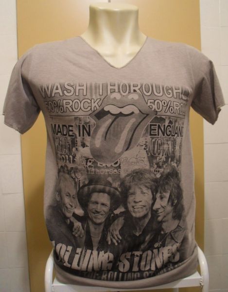 Camiseta Rolling Stones Bege cod. 060