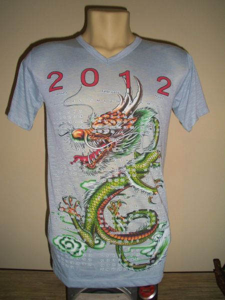 Camiseta 2012 Dragon Year Cinza - cod 088