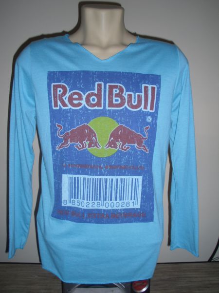 Camiseta Manga Longa Azul Red Bull cod 116