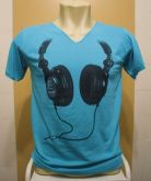 Camiseta Head Phone Azul cod. 071