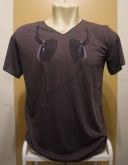 Camiseta Head Phone Cinza Chumbo cod. 049