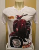 Camiseta Vespa Branca cod. 048